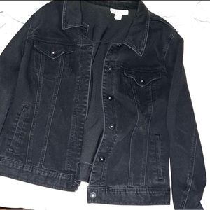 black jean jacket by Style&CO, size large